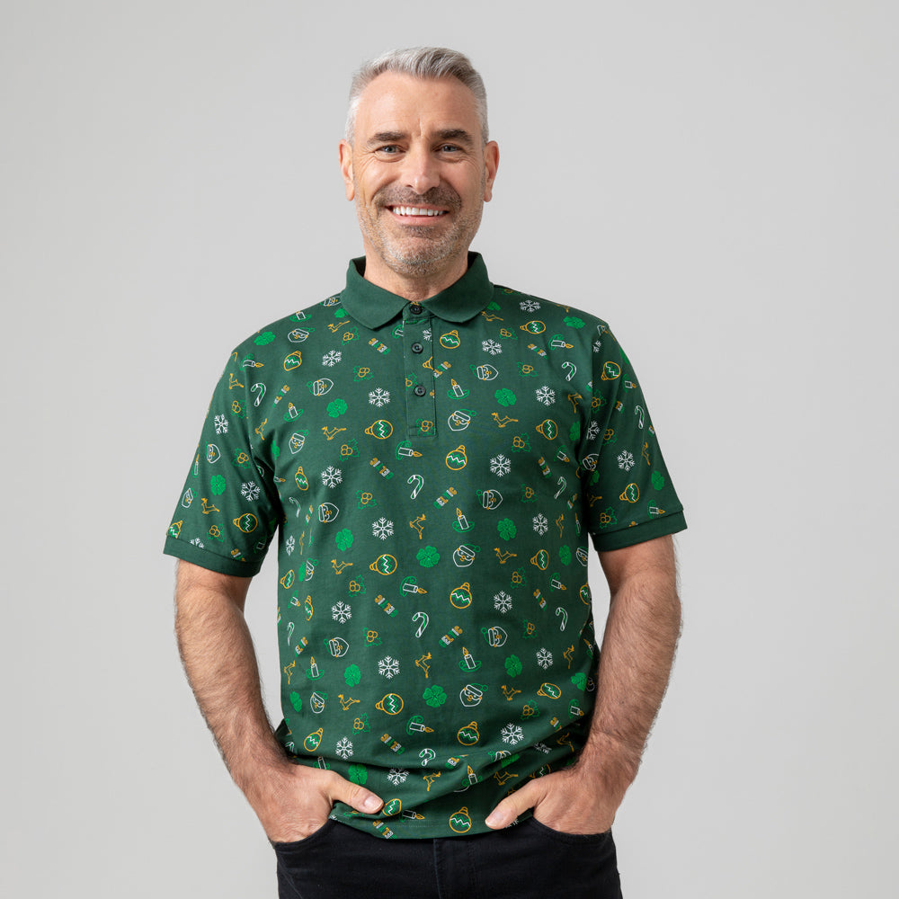 Celtic Adult Christmas Polo Shirt