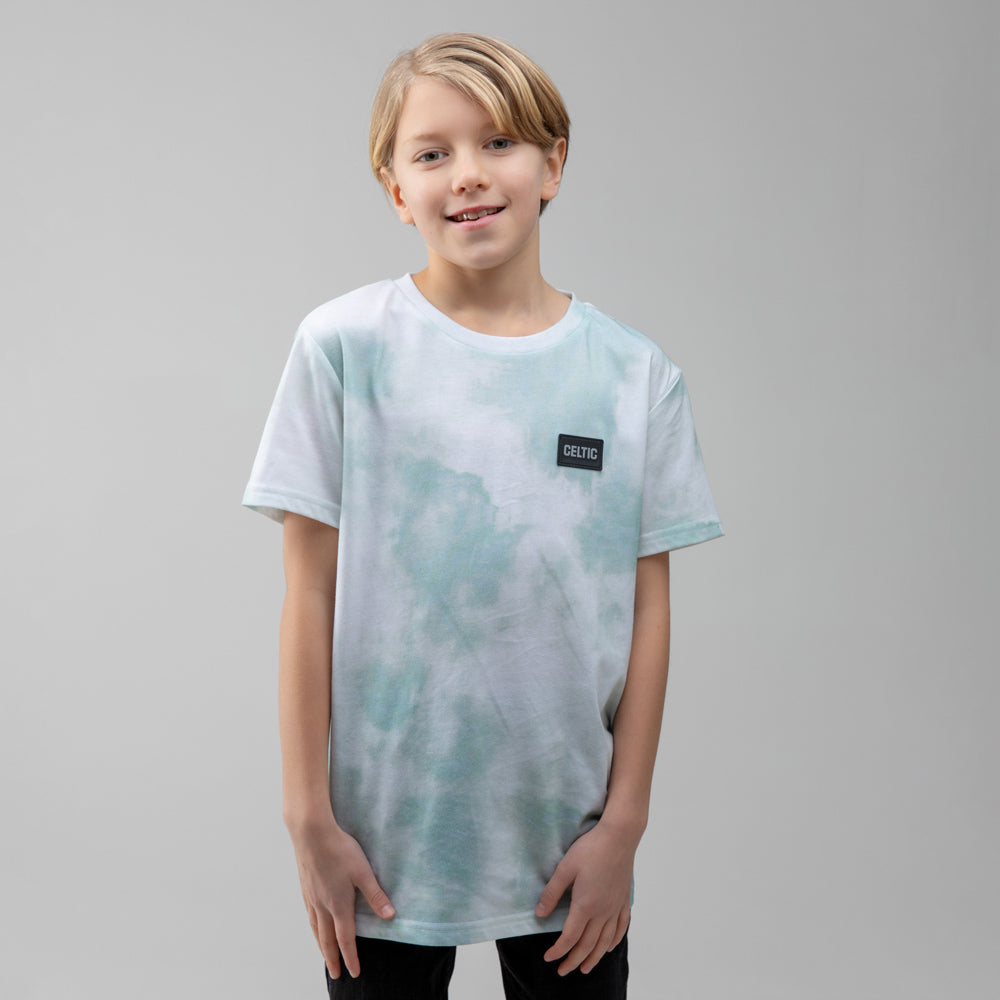 Celtic Junior Green Tie Dye T-Shirt