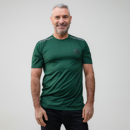 Celtic Crest Green Reflective Shoulder T-Shirt