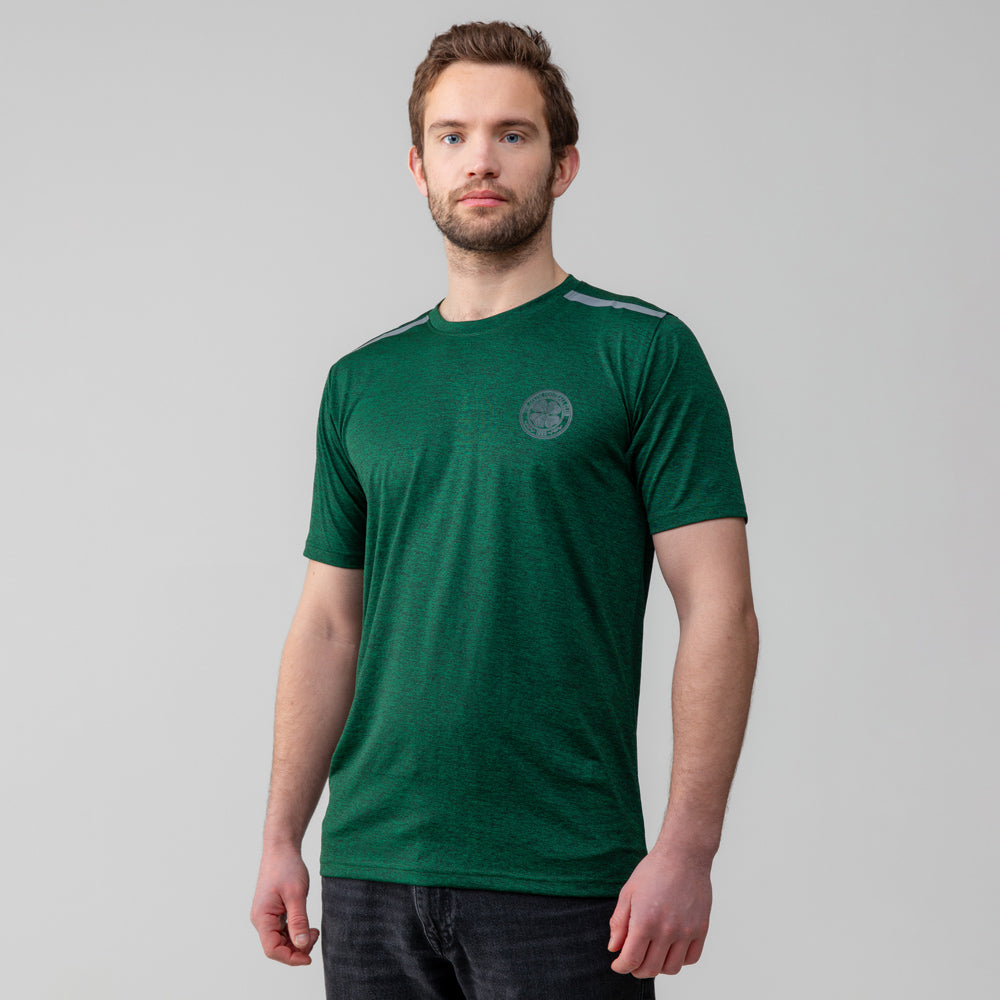 Celtic Crest Green Reflective Shoulder T-Shirt