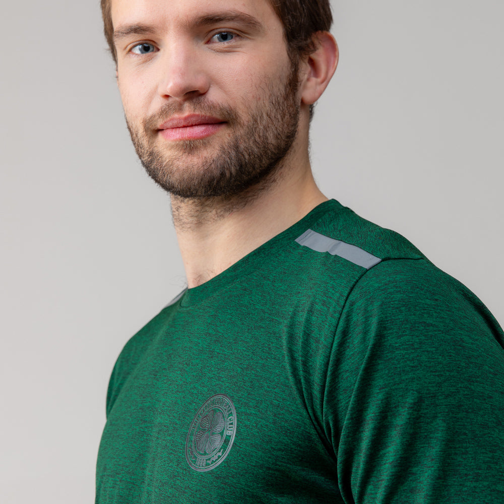 Celtic Crest Green Reflective Shoulder T-Shirt