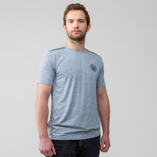 Celtic Crest Grey Reflective Shoulder T-Shirt