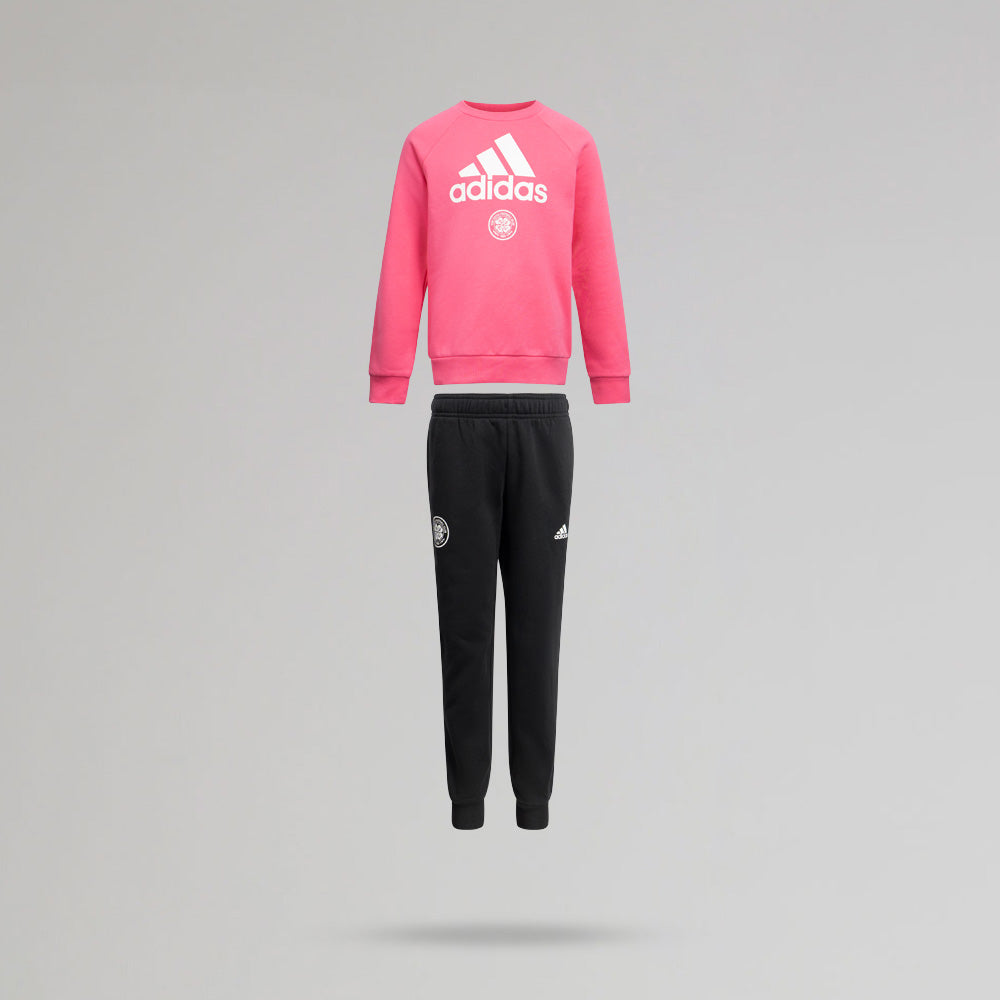 adidas Celtic Junior Pink Jogsuit