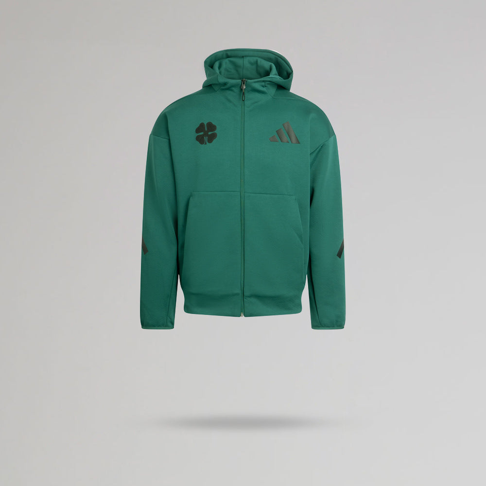 adidas Celtic Junior Z.N.E. Green Zip Hoodie