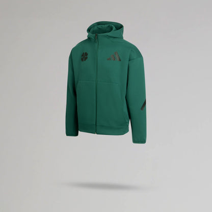 adidas Celtic Junior Z.N.E. Green Zip Hoodie