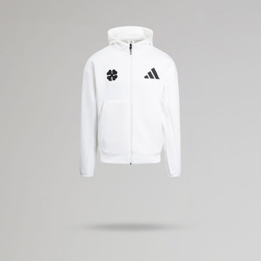 adidas Celtic Junior Z.N.E. White Hoodie