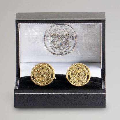 Celtic Gold Plated Crest Cufflinks