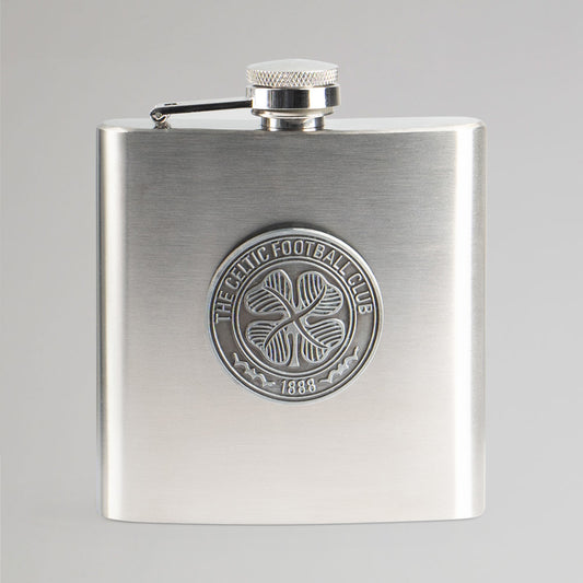 Celtic Stainless Steel Crest Hipflask