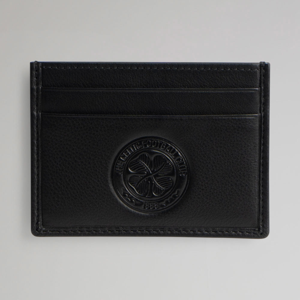 Celtic Crest Premium Black Card Holder