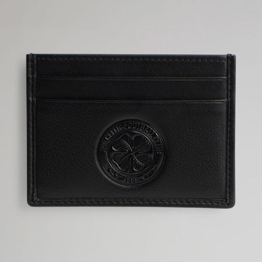 Celtic Crest Premium Black Card Holder