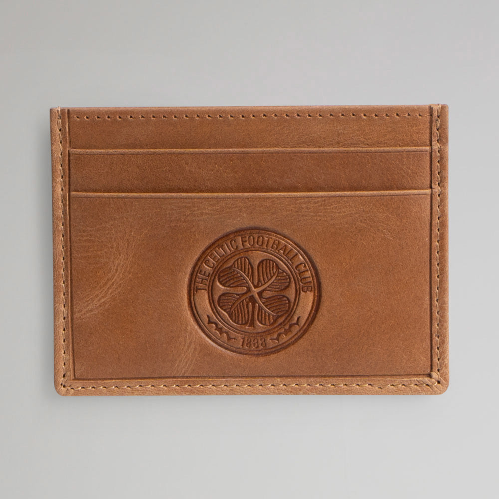 Celtic Crest Premium Brown Card Holder