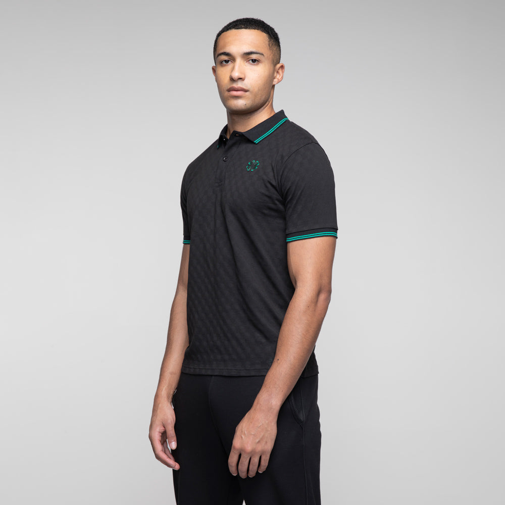 Celtic Clover Tipped Polo Shirt