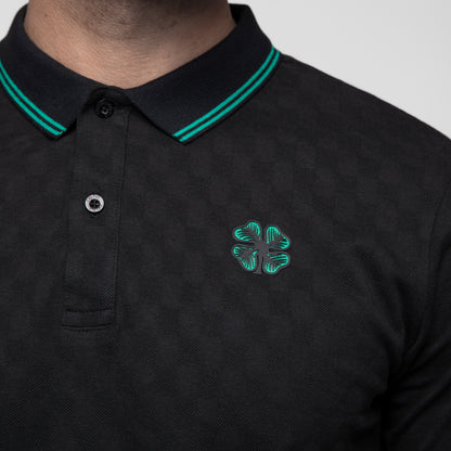 Celtic Clover Tipped Polo Shirt