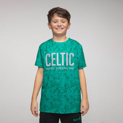 Celtic Junior Green Print T-Shirt