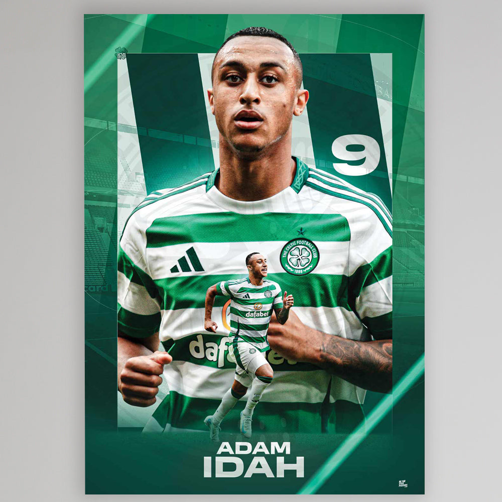 Celtic 2024/25 Adam Idah Poster