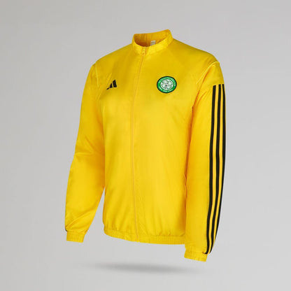 adidas Celtic 2023/24 Womens Yellow Presentation Jacket