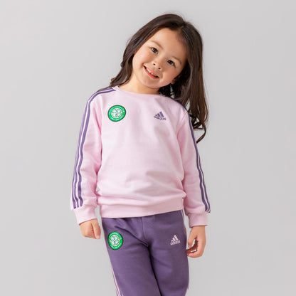 adidas Infant Pink Tracksuit