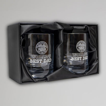 Celtic World's Best Dad Glencairn ウイスキーグラスセット