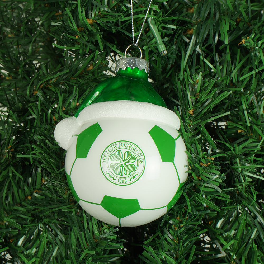 Celtic Christmas Football Bauble