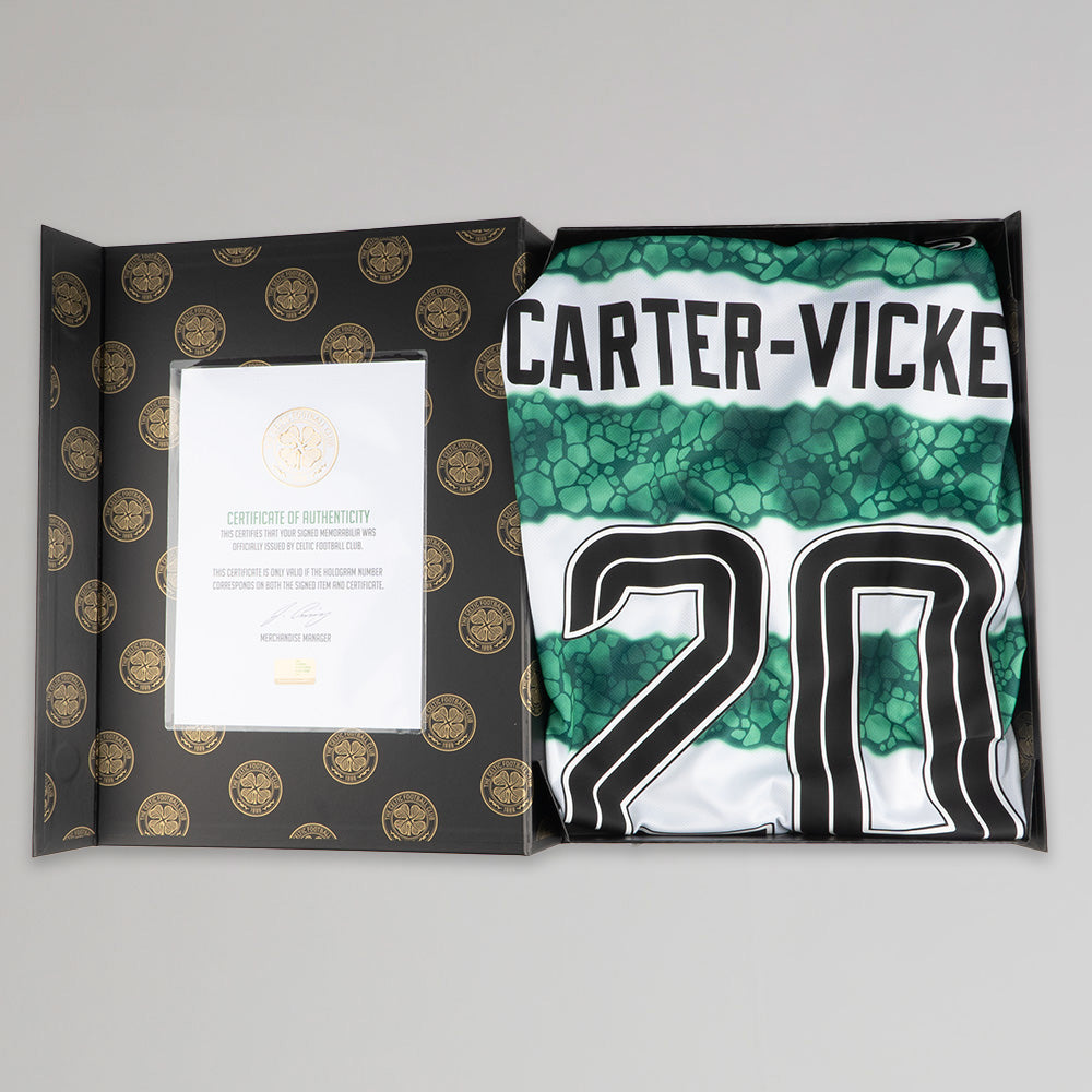 Celtic 2023/24 Cameron Carter-Vickers Signed Home Shirt