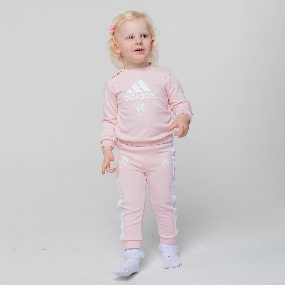 adidas Infant Pink Jogsuit