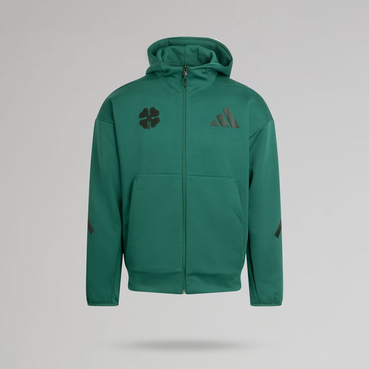 adidas Celtic Z.N.E. Green Zip Hoodie