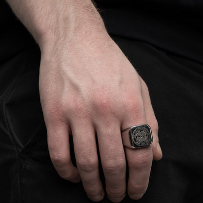 Celtic Crest Signet Ring