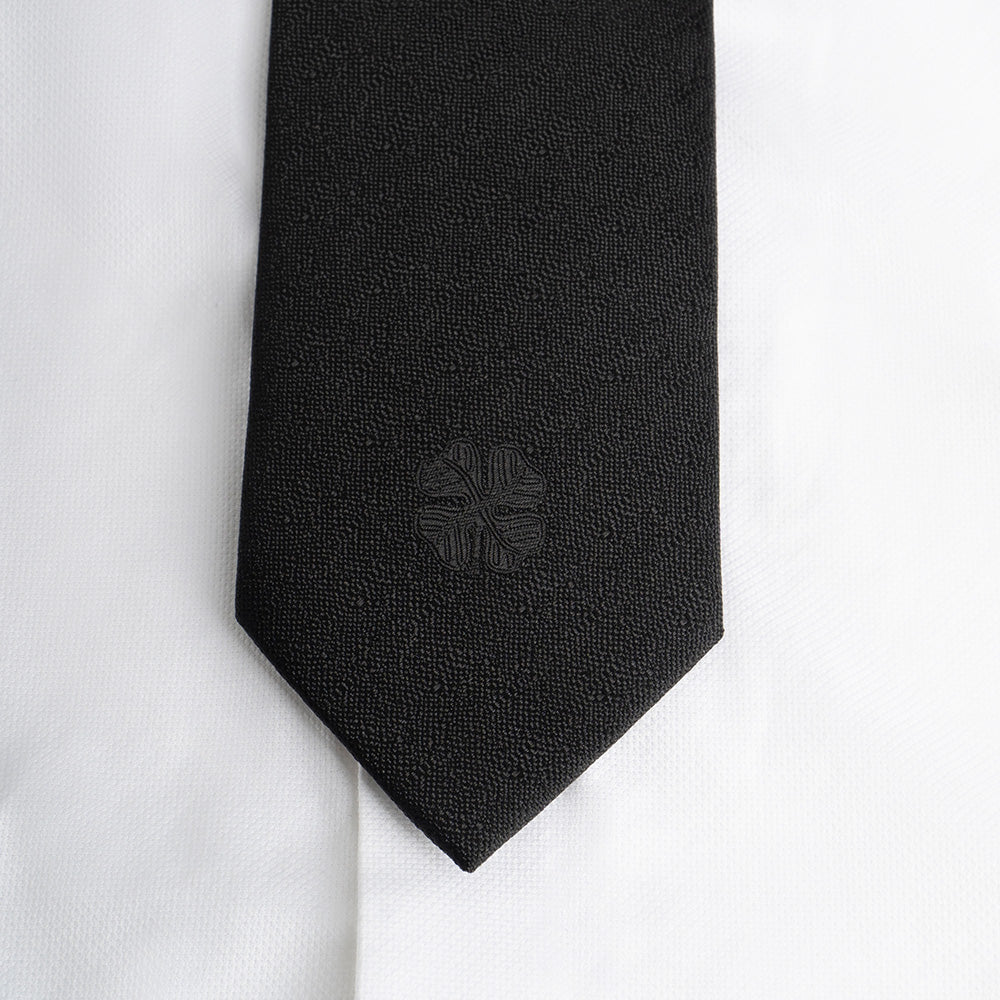 Celtic Tonal Black Clover Tie