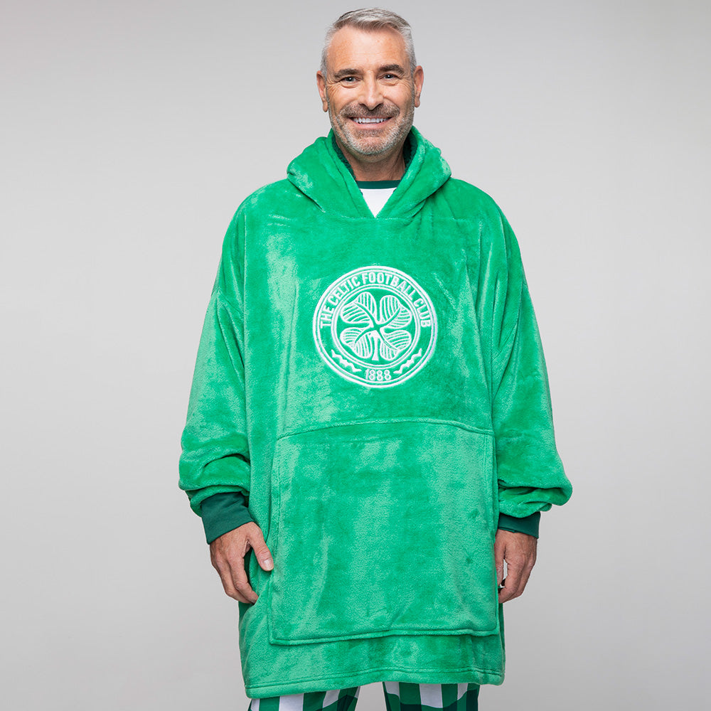 Celtic Crest Green Fleece Hoodie