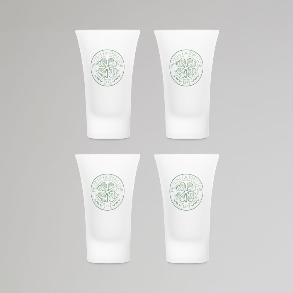 Celtic Set of 4 Frosted Shot Glasses