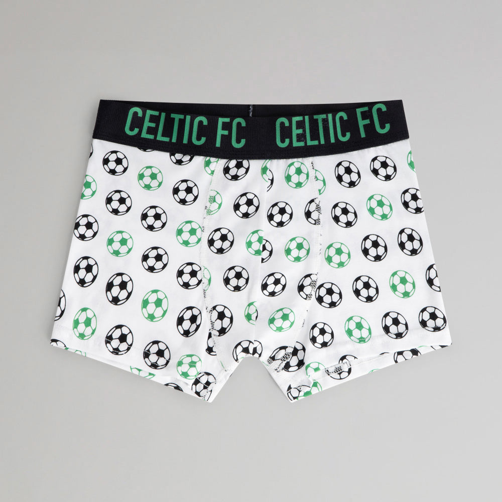 Celtic Junior 2 Pack Boxer Shorts