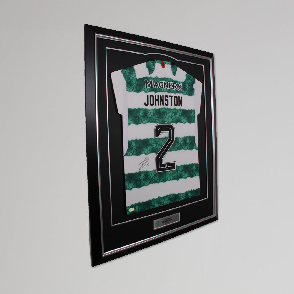 Celtic 23/24 Alistair Johnston Framed Signed Shirt