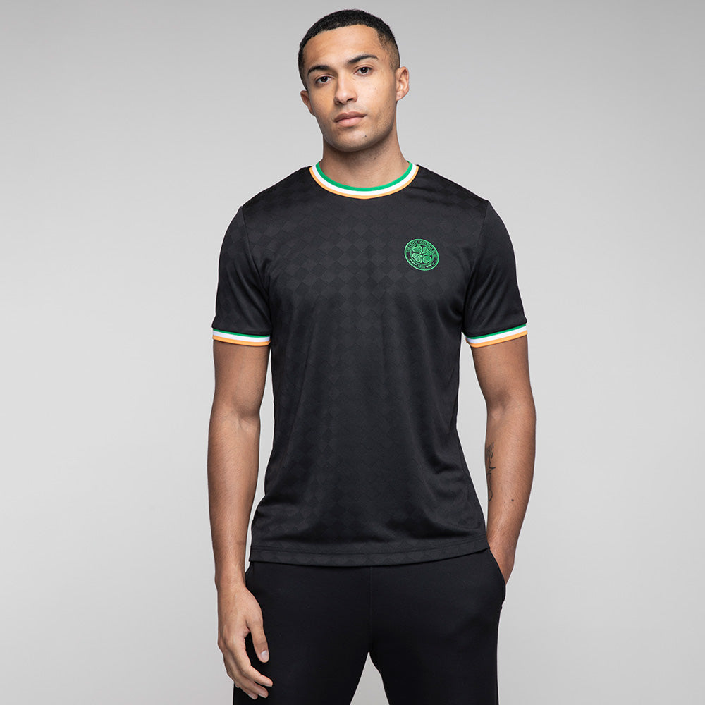 Celtic Crest Black Jacquard T-Shirt